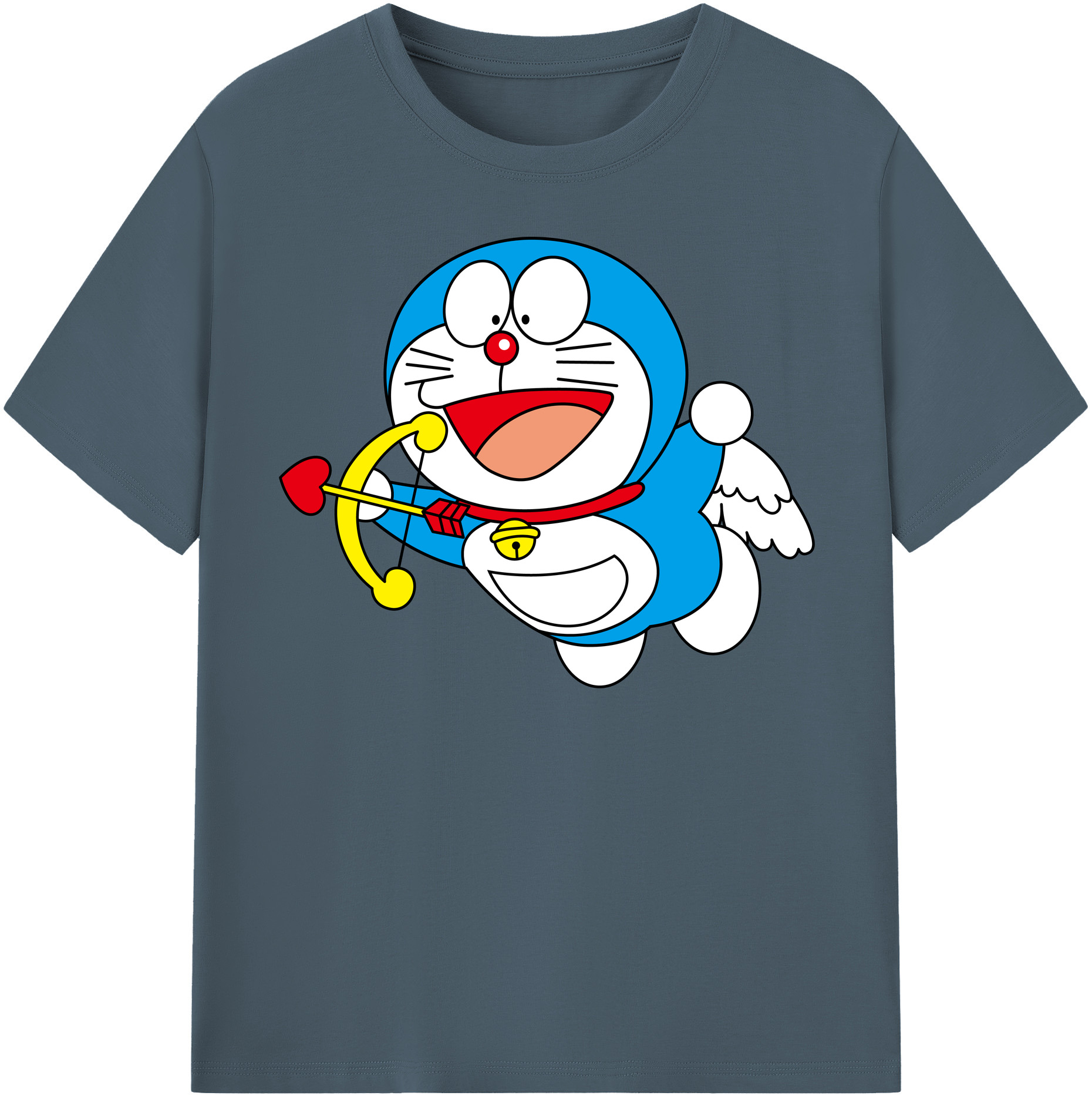 （画像用） ドラえもん Doraemon 綿100％半袖Tシャツ（フロントプリント）